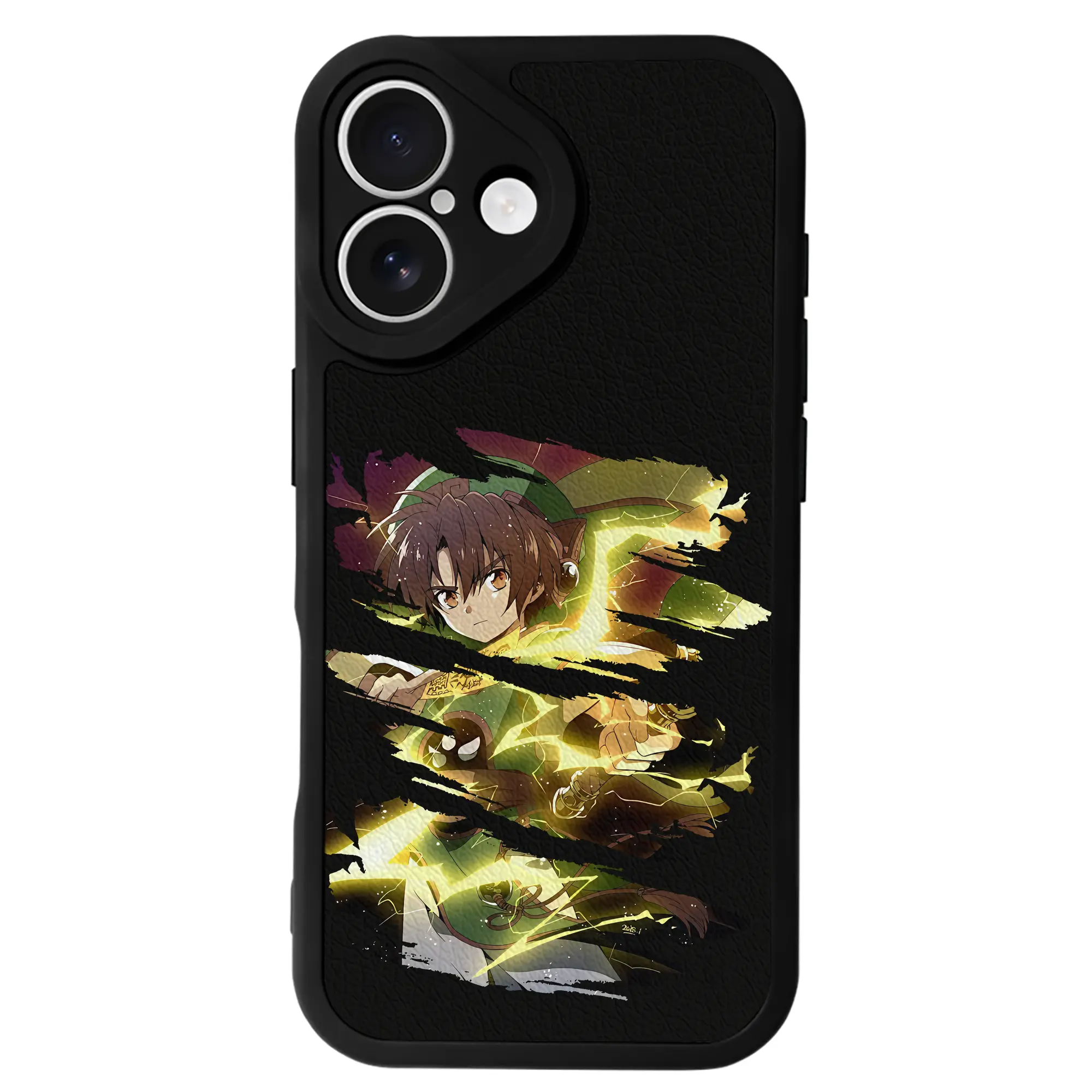 カードキャプターさくら グッズ,李小狼 - IPhone 16シリーズ対応 ・ シリコンスマホケース ・ レザー調 ・ 高精度フィット ・ 耐衝撃 ・ ワイヤレス充電対応 ・ 精密カット